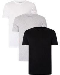 adidas - 3 Pack Lounge Crew T-shirts - Lyst