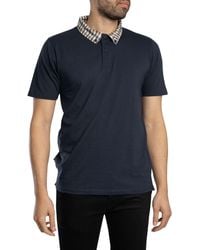 Aquascutum - Supima Club Check Rib Polo Shirt - Lyst