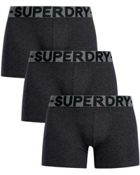 Superdry - 3 Pack Organic Cotton Boxer Briefs - Lyst