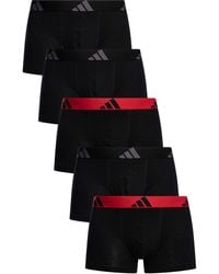 adidas - 5 Pack Active Flex Cotton Trunks - Lyst