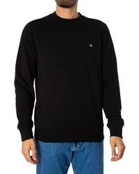 Calvin Klein - Embroidered Chest Badge Sweatshirt - Lyst