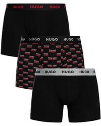 HUGO - 3 Pack Boxer Briefs - Lyst