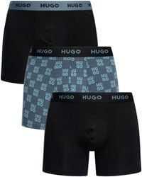HUGO - 3 Pack Boxer Briefs - Lyst
