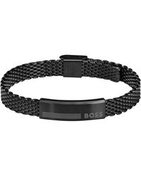 BOSS - Alen Steel Bracelet - Lyst