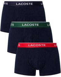 Lacoste - 3 Pack Casual Trunks - Lyst