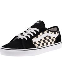 Vans Filmore Decon Checkerboard Canvas Sneakers - Black