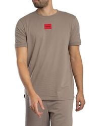 HUGO - Diragolino212 Box Logo T-shirt - Lyst