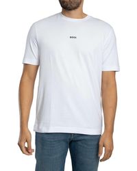 BOSS - Tchup Centre Logo T-shirt - Lyst