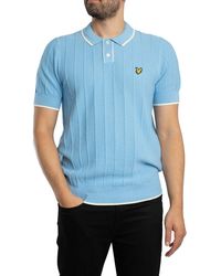 Lyle & Scott - Tipped Knitted Polo Shirt - Lyst