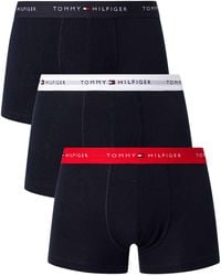 Tommy Hilfiger - 3 Pack Signature Cotton Essentials Trunks - Lyst