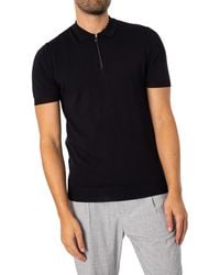 Antony Morato - Super Slim Fit Zip Polo Shirt - Lyst