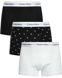 Calvin Klein - 3 Pack Relaxed Fit Trunks - Lyst