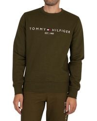 Tommy Hilfiger Logo Graphic Sweatshirt - Green