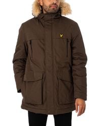 Lyle & Scott - Winter Weight Fleece Lined Parka Jacket - Lyst