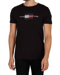 Tommy Hilfiger Lines T-shirt - Black