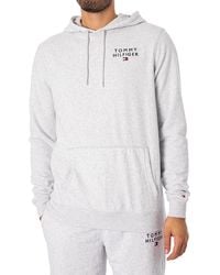 Tommy Hilfiger - Lounge Chest Logo Pullover Hoodie - Lyst