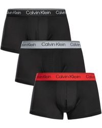 Calvin Klein - 3 Pack Microfiber Low Rise Trunks - Lyst