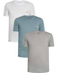 HUGO - 3 Pack Crew Lounge T-shirt - Lyst