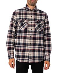 Replay - Chest Pocket Check Shirt - Lyst