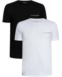 Emporio Armani - 2 Pack Lounge Crew T-shirt - Lyst