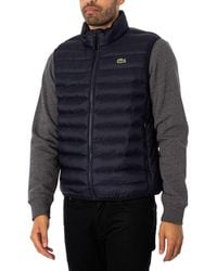 Lacoste - Water Repellent Puffed Gilet - Lyst