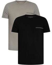 Emporio Armani - 2 Pack Lounge T-shirt - Lyst