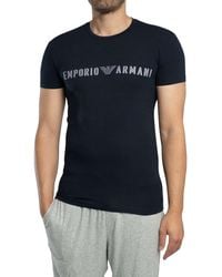 Emporio Armani - Lounge Mega Logo Crew T-shirt - Lyst