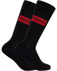 HUGO - 2 Pack Label Socks - Lyst