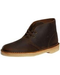 Clarks - Leather Desert Boots - Lyst