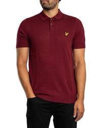 Lyle & Scott - Knitted Polo Shirt - Lyst