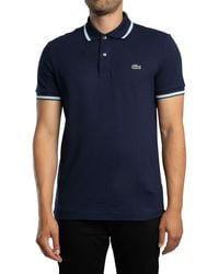 Lacoste - Regular Fit Trim Accent Polo Shirt - Lyst