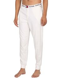 Tommy Hilfiger Logo Waistband Pyjama Bottoms - White