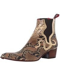 Jeffery West - Print Snake Chelsea Boots - Lyst