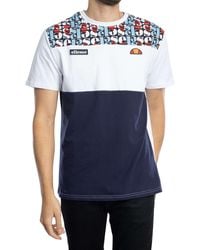 Ellesse - Block Aop T-shirt - Lyst