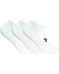 Under Armour - 3 Pack Performance Tech No Show Socks - Lyst