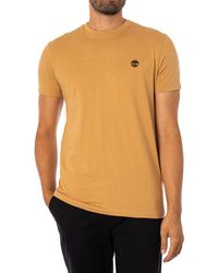 Timberland - Slim Fit Embroidered Logo T-shirt - Lyst