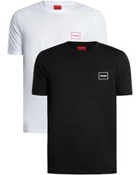 HUGO - 2 Pack Lounge Crew T-shirt - Lyst