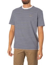 Lacoste - Striped Logo T-shirt - Lyst