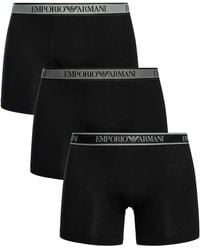 Emporio Armani - 3 Pack Boxers Briefs - Lyst