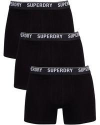 Superdry 3 Pack Boxers - Black