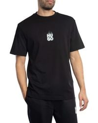 HUGO - Dalsar Back Fade Logo T-shirt - Lyst