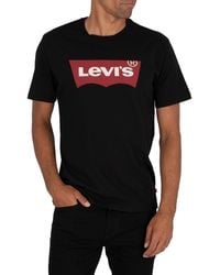 Levi's Black Batwing Logo T-shirt