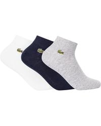 Lacoste - 3 Pack Low Socks - Lyst