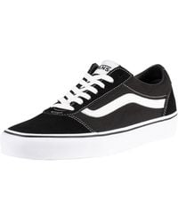 Vans Ward Suede Canvas Sneakers - Black