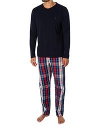 Tommy Hilfiger - Woven Longsleeved Pyjama Set - Lyst