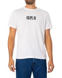 Replay - Back Graphic T-shirt - Lyst