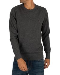 Tommy Hilfiger Cotton Cashmere Crew Knit - Gray