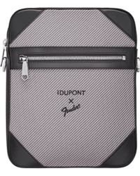 ST Dupont - Crossbody Leather And Canvas - Lyst