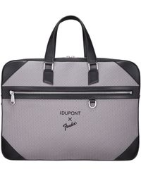 ST Dupont - Document Holder Leather And Canvas - Lyst