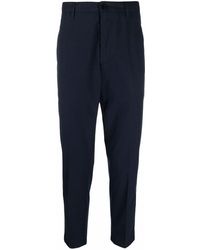 Department 5 Cropped Slim-fit Chinos - Blue